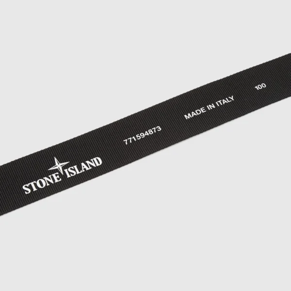 Stone Island Black Nylon Belt