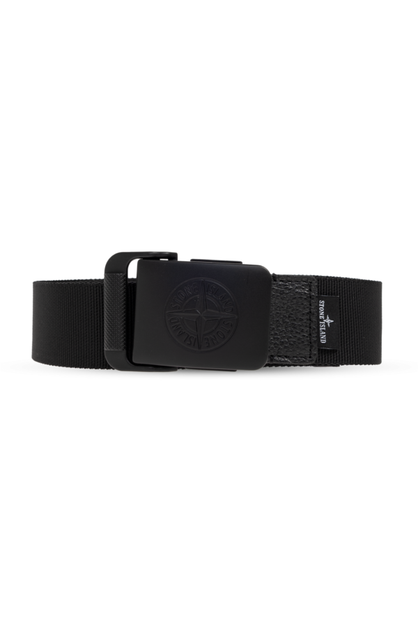Stone Island Black Nylon Belt