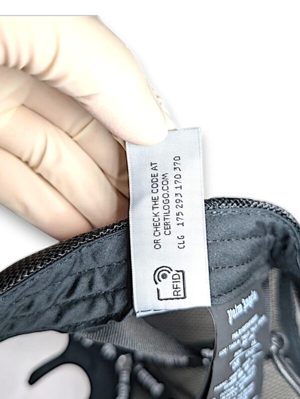 1749376982-12.jpeg Palm Angels Men's Logo Trucker Hat in Black