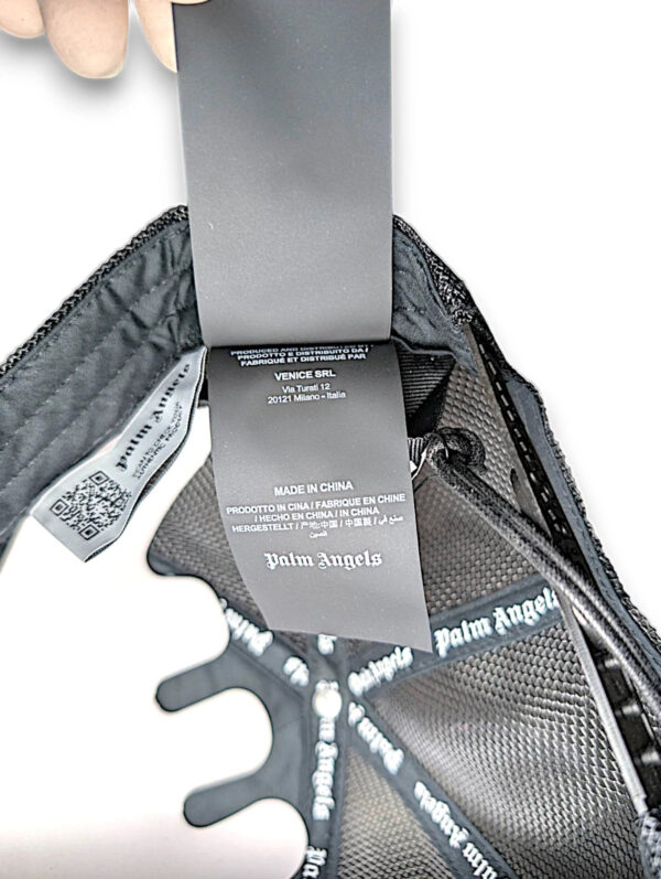 1749376982-14.jpeg Palm Angels Men's Logo Trucker Hat in Black