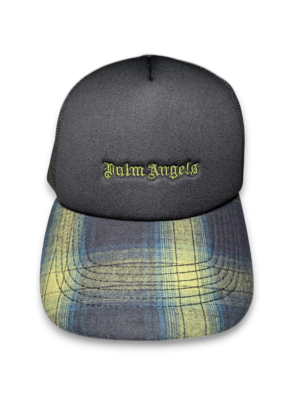 1749376982-3.jpeg Palm Angels Men's Logo Trucker Hat in Black