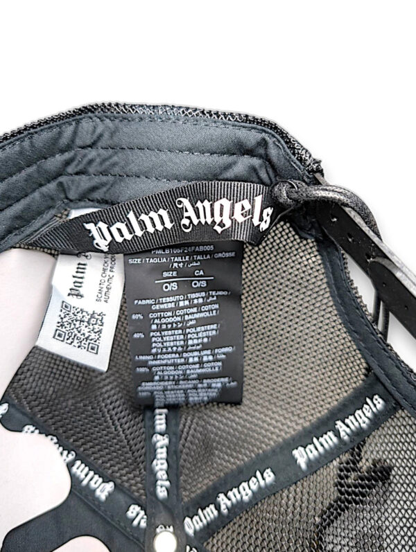 1749376982-9.jpeg Palm Angels Men's Logo Trucker Hat in Black