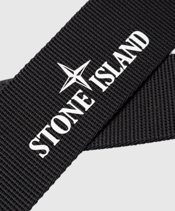 Stone Island Black Nylon Belt