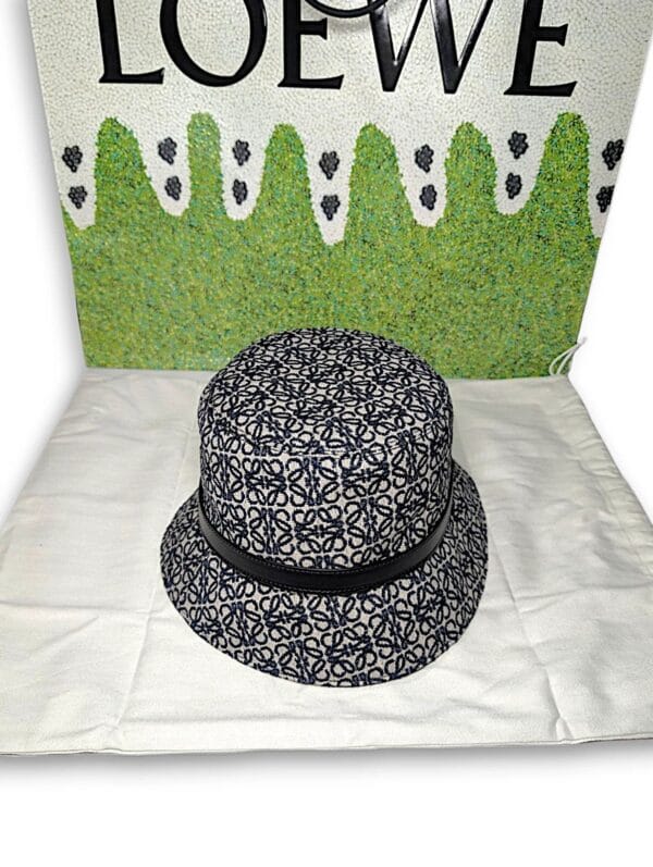 Loewe Bucket Hat Black Monogram