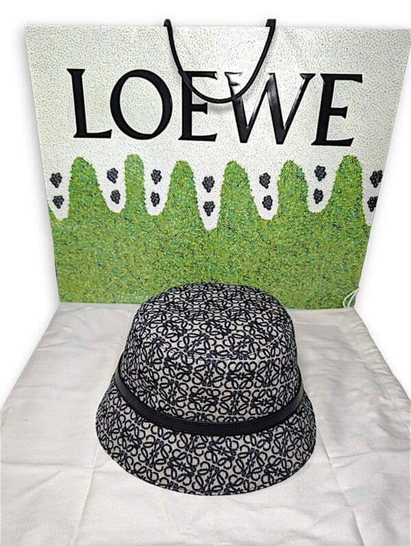 Loewe Bucket Hat Black Monogram