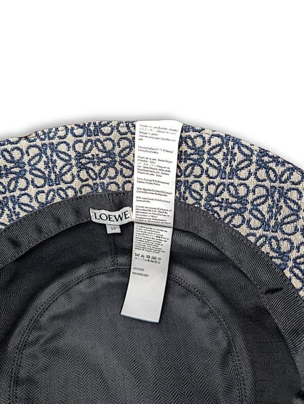 Loewe Bucket Hat Black Monogram