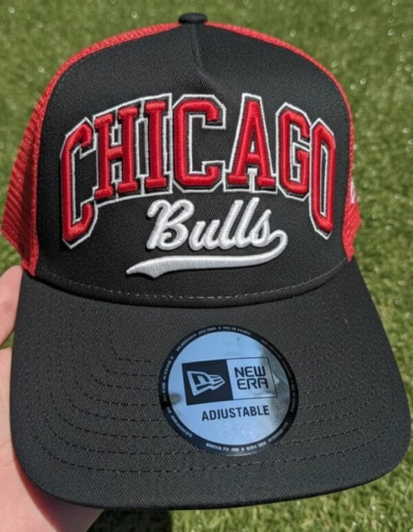 New Era Chicago Bulls Script EF Trucker Cap