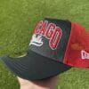 New Era Chicago Bulls Script EF Trucker Cap