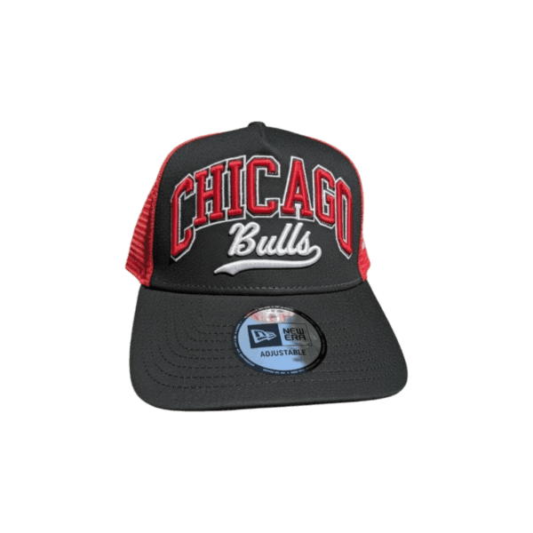 New Era Chicago Bulls Script EF Trucker Cap